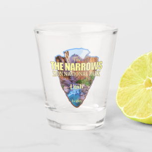 The Narrows (arrowhead) Shot Glass