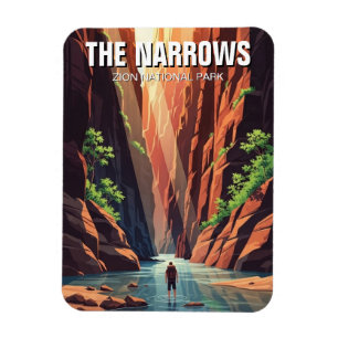 The Narrows in Zion National Park Utah Magnet