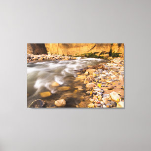 The Narrows Of The Virgin River In Autumn 2 Canvas Print