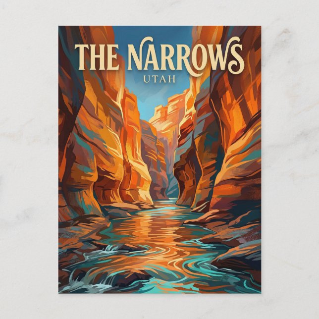 The Narrows USA Postcard (Front)