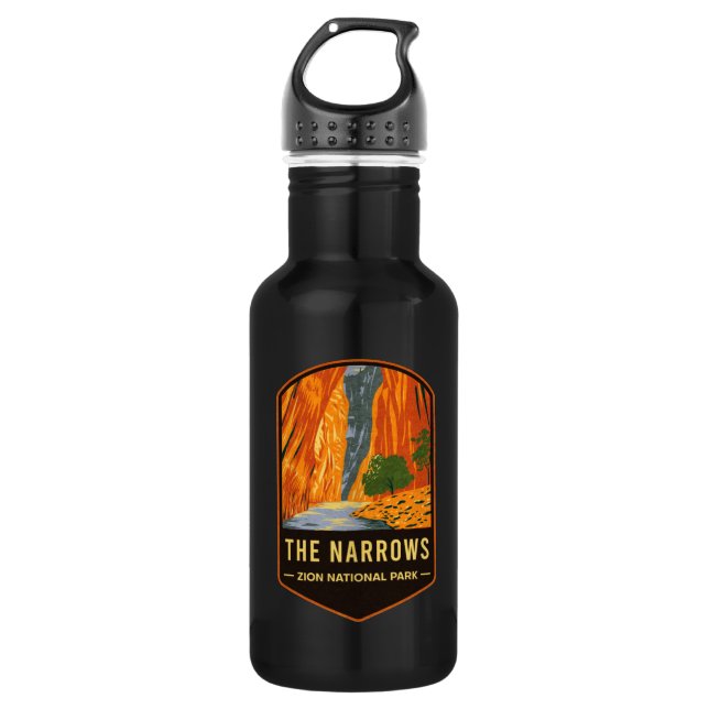 The Narrows Zion National Park 532 Ml Water Bottle (Front)