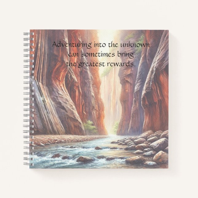 The Narrows / Zion National Park & Quote Notebook (Front)