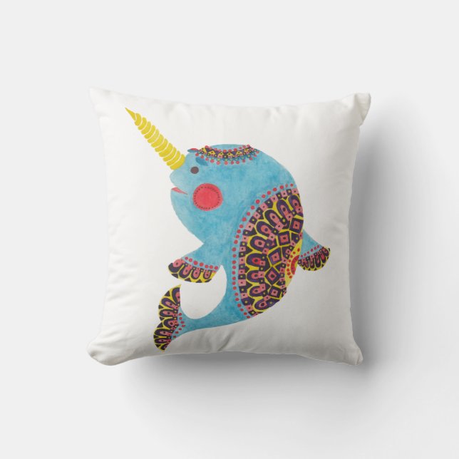 The Narwhal Cushion (Front)