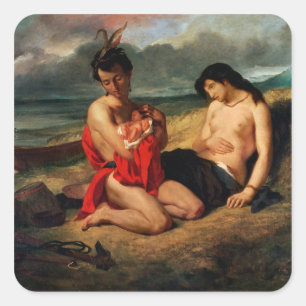 The Natchez, c.1823-35 Square Sticker