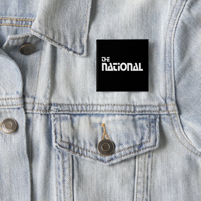 The National - 1980 promo graphic - White 15 Cm Square Badge (In Situ)
