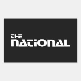 The National - 1980 promo graphic - White Rectangular Sticker