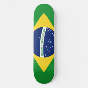 The national flag Federative Republic of Brazil Skateboard