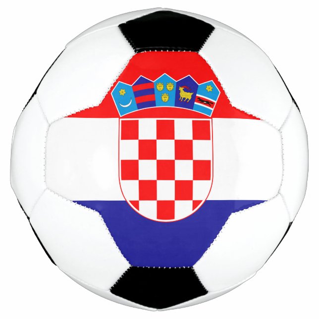 The National flag of Croatia Zastava Hrvatske Football (Front)