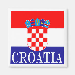 The National flag of Croatia Zastava Hrvatske Magnet