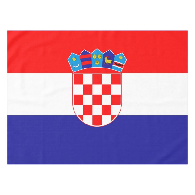 The National flag of Croatia Zastava Hrvatske Tablecloth (Front (Horizontal))