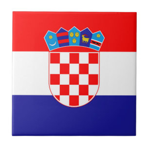 The National flag of Croatia Zastava Hrvatske Tile