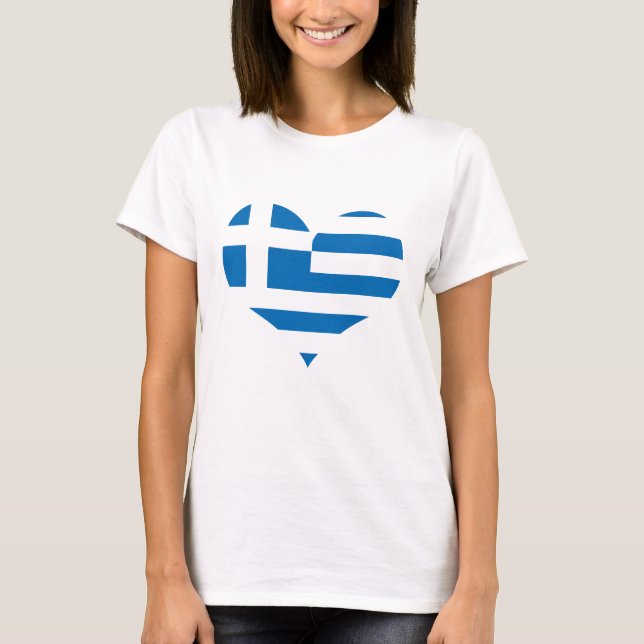 The National flag of Greece T-Shirt (Front)