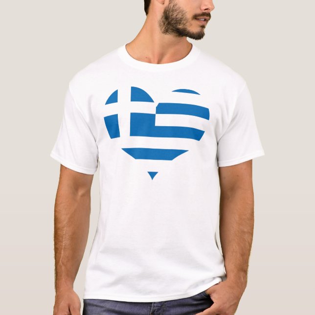 The National flag of Greece T-Shirt (Front)