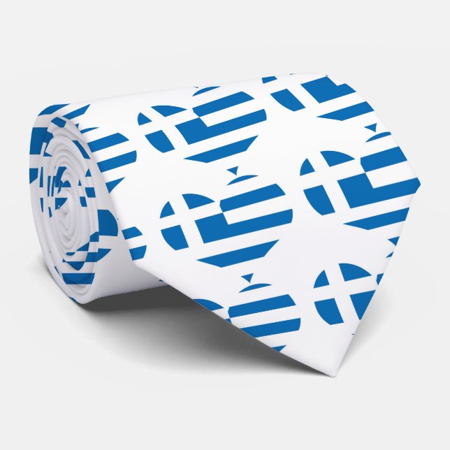 The National flag of Greece Tie (Rolled)
