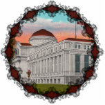 The National Gallery of Art Ornament Photo Sculpture Decoration<br><div class="desc">Vintage postcard showing The National Gallery of Art in Washington,  D.C. Reprinted on this beautiful Christmas ornament with Victorian filagree.</div>