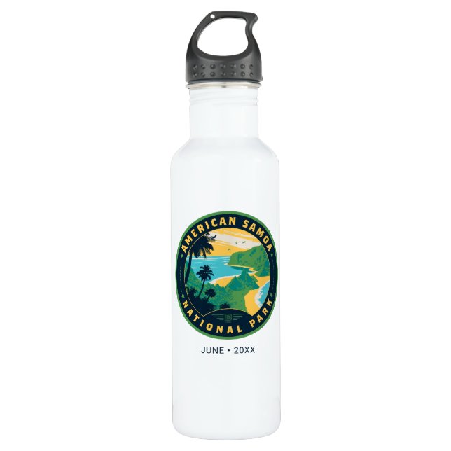 The National Park of American Samoa 710 Ml Water Bottle (Front)