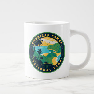 The National Park of American Samoa Large Coffee Mug