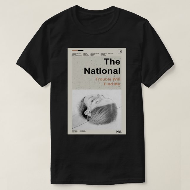 The National - Trouble Will Find Me Classic T-Shir T-Shirt (Design Front)