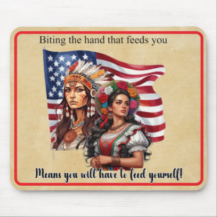 The Native American/Mexican Heritage _Feeding Hand Mouse Mat