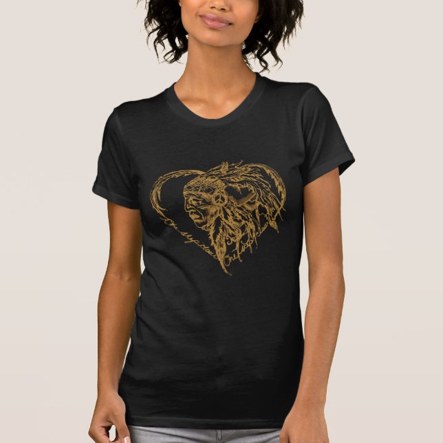 the Native American Peace Warrior t-shirt (Front)