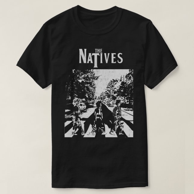 The Natives Abbey Road Native American Design Pin T-Shirt (Design Front)