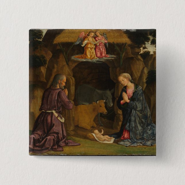 The Nativity, 1480s 15 Cm Square Badge (Front)