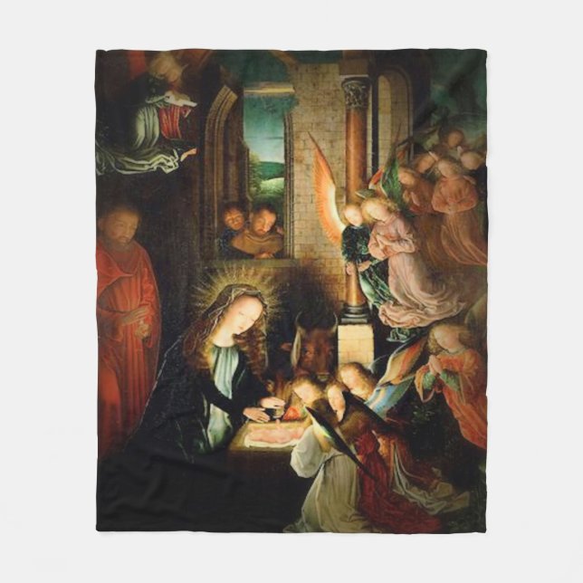 The Nativity 1495 Fleece Blanket (Front)