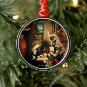 The Nativity 1495 Scripture Metal Tree Decoration