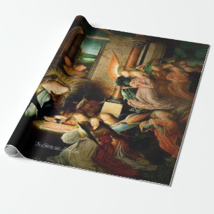 The Nativity 1495 Scripture Wrapping Paper