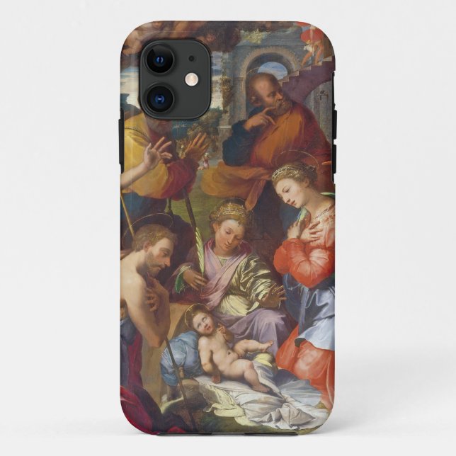 The Nativity, 1534 (oil on panel) Case-Mate iPhone Case (Back)