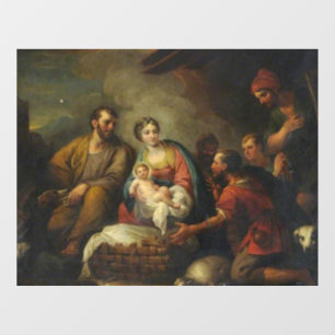THE NATIVITY:  ADORATION OF THE MAGI WINDOW CLING