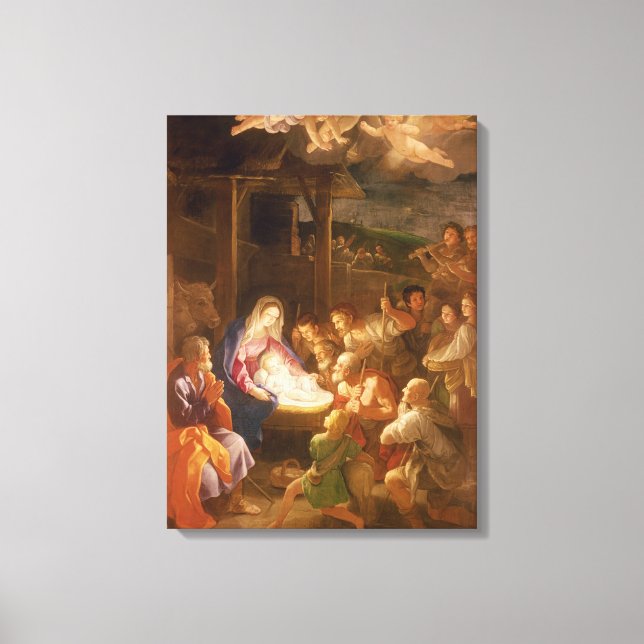 The Nativity at Night, 1640 Canvas Print (Front)