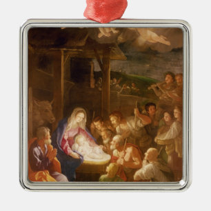 The Nativity at Night, 1640 Metal Tree Decoration