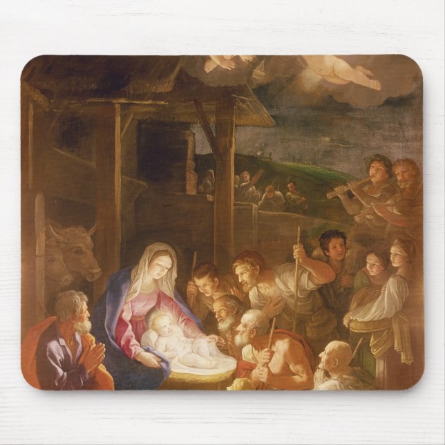 The Nativity at Night, 1640 Mouse Mat (Front)