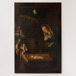 The Nativity at Night (Birth of Jesus, Christmas) Jigsaw Puzzle