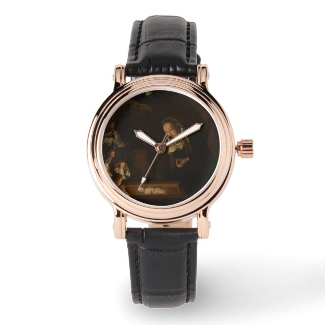 The Nativity at Night (Birth of Jesus, Christmas) Watch (Front)