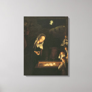 The Nativity at Night Canvas Print