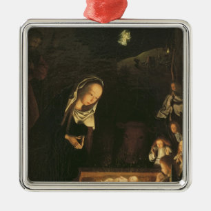 The Nativity at Night Metal Tree Decoration