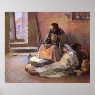 The Nativity By Gari Melchers Poster