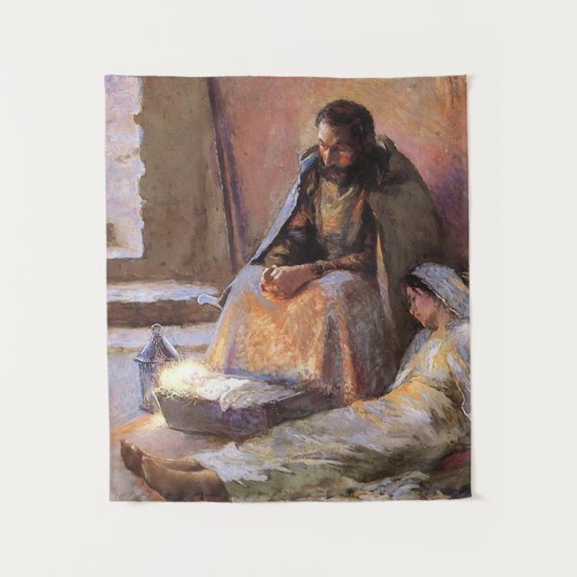 The Nativity By Gari Melchers Tapestry (Front)