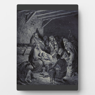 The Nativity by Gustave Doré Premium Victorian Ink Plaque