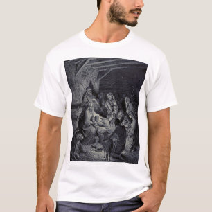 The Nativity by Gustave Doré Premium Victorian Ink T-Shirt