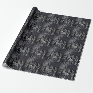 The Nativity by Gustave Doré Premium Victorian Ink Wrapping Paper