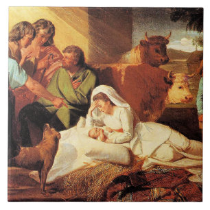 The Nativity by John Singleton Copley Tile