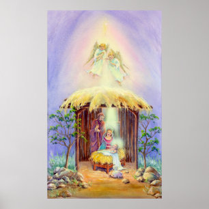 THE NATIVITY by SHARON SHARPE Poster