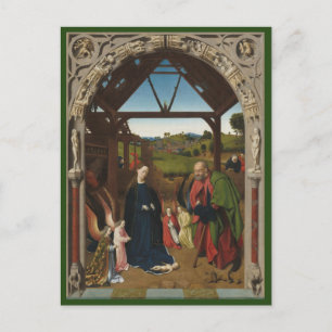 The Nativity c.1450   Blue Beach Song™ Postcard