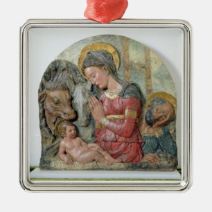 The Nativity, c.1460 (painted terracotta) Metal Tree Decoration