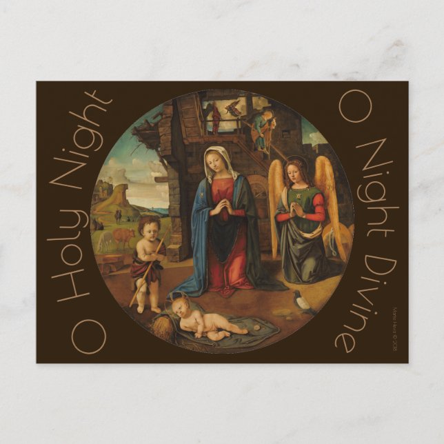 The Nativity c.1495 | Blue Beach Song™ Postcard (Front)