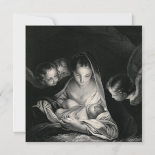 The Nativity Christ Child Mother Mary Angels