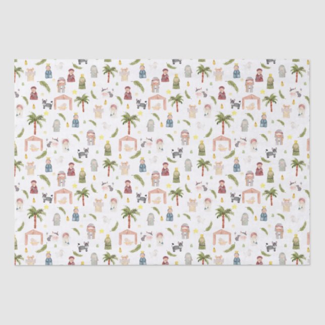 The Nativity Christmas holiday Wrapping Paper (Front)